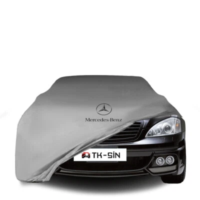 MERCEDES BENZ S W221 Custom Fit İndoor Car Cover W/logo Red Black Gray Blue Foto 1 de 4