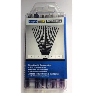 KIT 60 S&#196;GEBL&#196;TTER F&#220;R DEKUPIERS&#196;GEN SCHEPPACH OHNE QUERSTIF - Picture 1 of 3