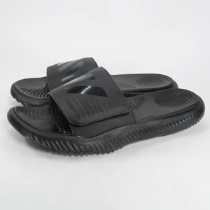 Adidas Alphabounce Slides Herren 12 schwarz verstellbar Slipper Sandalen B41720 - Bild 1 von 9