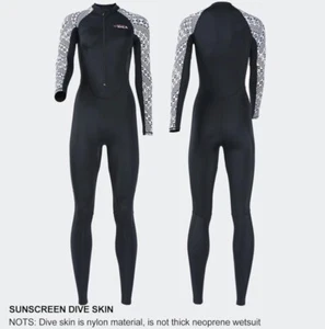Dive Skin Full Body Rash Guard for Women Men Swimsuit Wetsuit Sport Skin Front Z - Picture 1 of 3