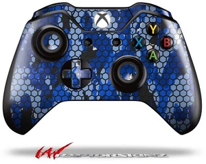 Malla HEX Camuflaje 01 Piel Azul Brillante para Controlador XBOX One - Imagen 1 de 3
