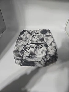 Victorias Secret PINK Packable Backpack Gray Tie Dye Laptop School Tablet - Picture 1 of 8