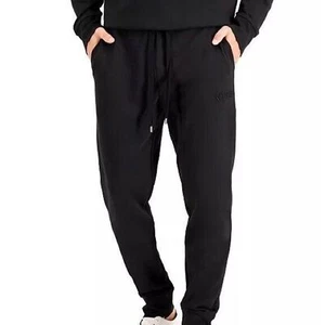 Pantalones de chándal MICHAEL KORS para hombre pequeños esenciales de vellón, negros S - Imagen 1 de 10