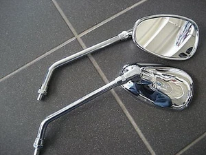 1Paar CHROM SPIEGEL + VERLÄNGERUNG Kawasaki VN900 VN 900 NEU NEW OVP - Bild 1 von 1