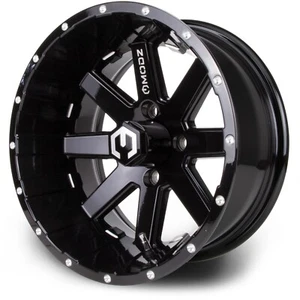 MODZ 14" Assault - Black with Ball Mill - Golf Cart Wheel - Picture 1 of 7