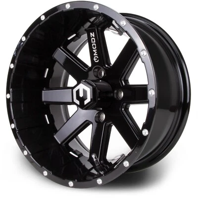 MODZ 14" Asalto - Negro con Molino de Bolas - Rueda de Carro de Golf Foto 1 de 4
