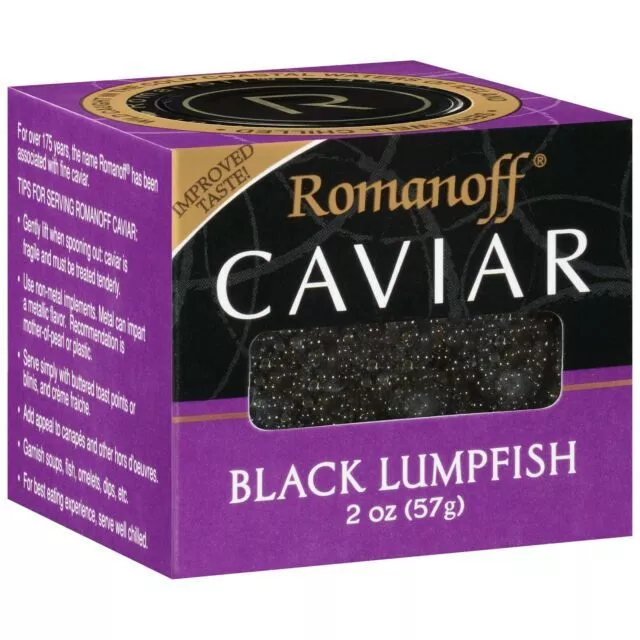 Romanoff Black Lumpfish Caviar 2 oz