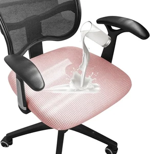 FORCHEER Wasserdichter Bürostuhl Sitzbezug Bezug, Jacquard Rosa - Bild 1 von 7