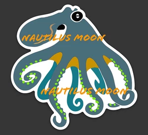 Oktopus Kopffüßer Aufkleber gestanzt 3" - kostenloser Versand - Bild 1 von 2