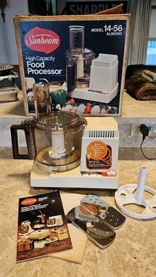 Sunbeam 14-56 14056 Vintage High Capacity Food Processor used in box nice - Image 1 of 4