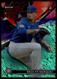 2021 Finest #37 Brailyn Marquez Aqua Shimmer Refractor #/175 - Picture 1 of 2