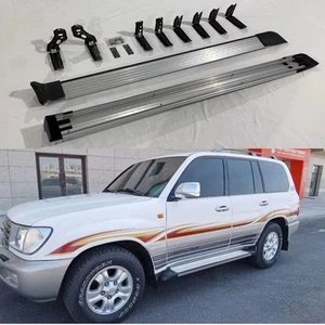Fixed Running Board Fits for Land Cruiser 4700 LC100 1998-2007 Side Step NerfBar - Picture 1 of 8