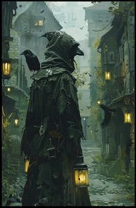 Dark Fantasy Plague Doctor Gothic Mystery Poster - Picture 1 of 12
