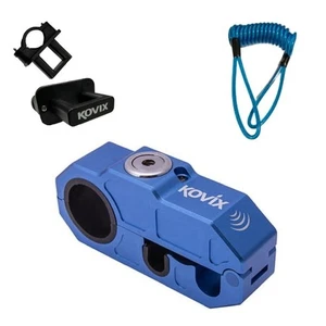 Lucchetto Manubrio con Allarme per Quad, Moto GRIP LOCK KOVIX KHL Blu - Foto 1 di 6