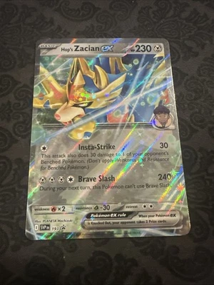 Hop's Zacian ex SVP193 Sv: Scarlet & Violet Black Star Promo Cards Holo - Image 1 of 2