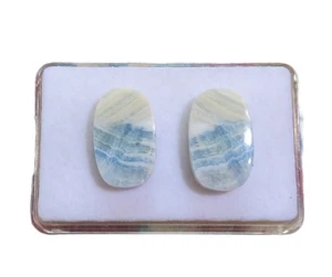 1 paio di cabochon Scheelit circa 20,5x13 mm n. U34322 - Foto 1 di 1