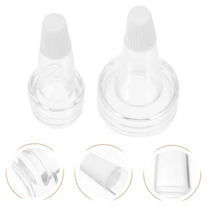 100Pcs Simple Silicone Bottle Covers with Leak Proof Function (Tranparent) - Picture 1 of 18