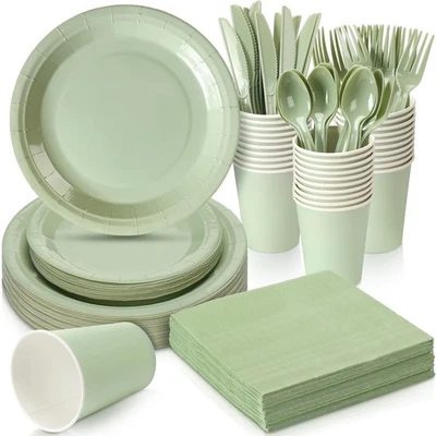 700 peças decorações de chá de noiva suprimentos para festa chá de bebê incluem pratos C... - Imagem 1 de 4