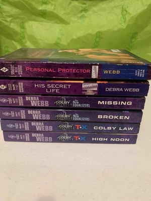 LOT OF 6 DEBRA WEBB COLBY AGENCY HARLEQUIN ROMANCE INTRIGUE - Image 1 of 4