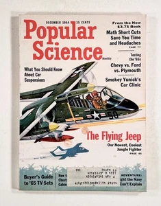 1964 Dec POPULAR SCIENCE Werhner von Braun "FLYING JEEP" organ transplant BB GUN - Picture 1 of 6