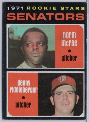 1971 Topps #93 Senators Rookie Stars in EX Condition  - Image 1 of 2