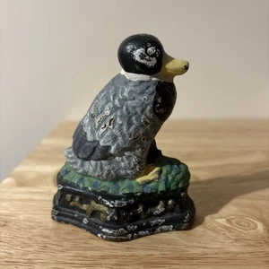 Vintage Cast Iron Door Stop Duck Small - Picture 1 of 8