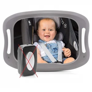 Reer BabyView LED Auto-Sicherheitsspiegel mit Licht OHNE Fernbedienung, Grau - Bild 1 von 5