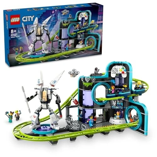 LEGO City Robot World Roller Coaster Park 60421 986 piezas 8 minifiguras edad... - Imagen 1 de 4