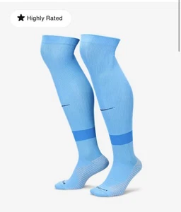 Nike Strike Fußball Kniestrümpfe Carolina blau Large 1 Paar brandneu Erwachsene C - Bild 1 von 3