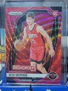 🔥 COLOR MATCH RC 2024-25 Panini Prizm Monopoly - Reed Sheppard #72 Ruby Wave - Imagen 1 de 2
