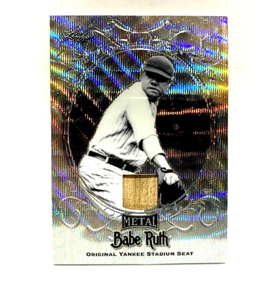 Babe Ruth Leaf Metal 2019 Blue YS-09 Original Yankee Stadium Seat #4/7 SP - Image 1 of 2