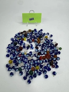 Handmade Blue Evil Eye Glass Beads Bulk Lot 8.6 Oz - Picture 1 of 6