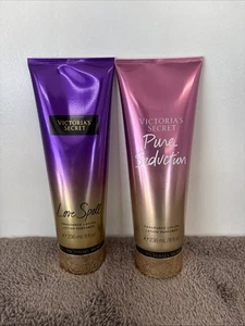 Pair of Sealed Victoria’s Secret Fragrance Lotion Love Spell & Pure Seduction  - Picture 1 of 8