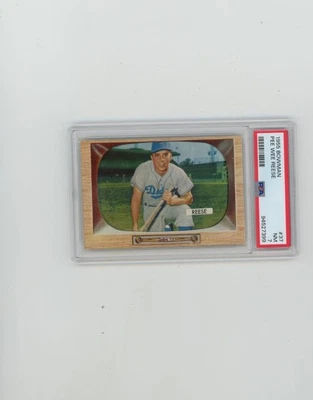 1955 Bowman PSA 7 ++ #37 Pee Wee Reese Dead Centered Blazer!! - Image 1 of 2