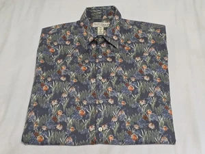 Camicia hawaiana Tori Richard Salt Water Angel Fish con bottoni S/S taglia small USA  - Foto 1 di 14