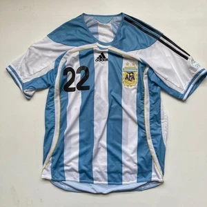Camiseta Adidas Argentina Matchworn #22 Lucho González 2006 Talla M Rara 2510TK - Imagen 1 de 9