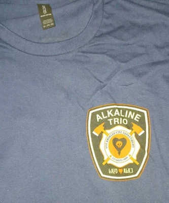 2025 Alkaline Trio LAFD Palladium 2/15 Los Angeles L.A. Camisa WILDFIRE XXL 2XL Foto 1 de 2