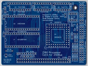SC503 – Z180 processor card with serial and SPI (SD card) - Picture 1 of 2