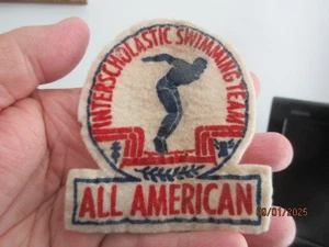 Vintage 50er Jahre All American High School Aufnäher zum Schwimmen - Bild 1 von 4