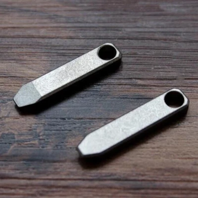 Titanium Pry Bar Pendant Crowbar Bottle Opener Keychain Outdoor EDC Multi Too - Image 1 of 4