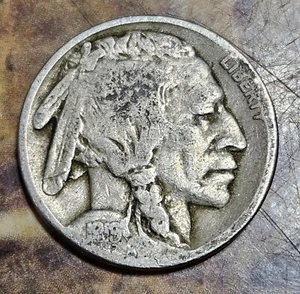 1919 P Buffalo Nickel Fecha sólida Fecha semi clave 🔑 Envío gratuito - Imagen 1 de 5
