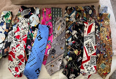 Vintage Lot Of 15 Nicole miller ties - Image 1 of 4
