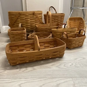 10+ Longaberger Basket Assortment - Picture 1 of 8