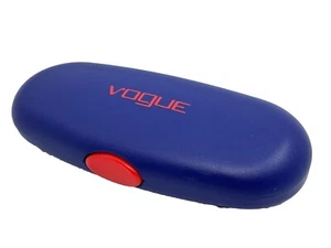 NEW Vogue Royal  Blue Red Hard Plastic Kids Clamshell Eyeglasses Case - Picture 1 of 5