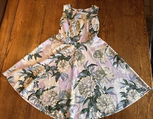 Danny And Nicole Dress 4 Petite 4P Floral Spring Fit And Flare Twirl New NWT - Picture 1 of 16