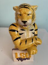 LSU Louisiana State University Ceramic Tiger Container