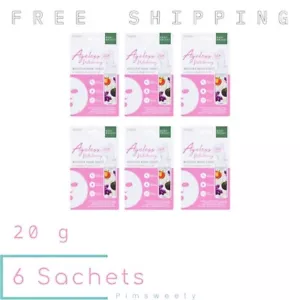 6 Sachets X 20 g Baby Bright Booster Mask Sheet - Ageless Whitening Brighten - Picture 1 of 10