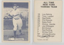 1975 TCMA All Time New York Yankee Team Black Bill Dickey HOF