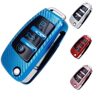 Für Audi Schlüsselanhänger Abdeckung Case A1 A3 A6 Q2 Q3 Q7 TT TTS R8 S3 S6 RS3 t58cf - Bild 1 von 8