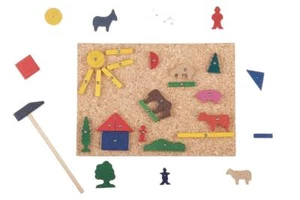 Wooden Toy Hammer Game LxBxH 310x225x38mm NEW Wood Lay Body - Picture 1 of 2